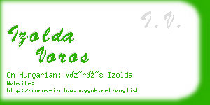 izolda voros business card